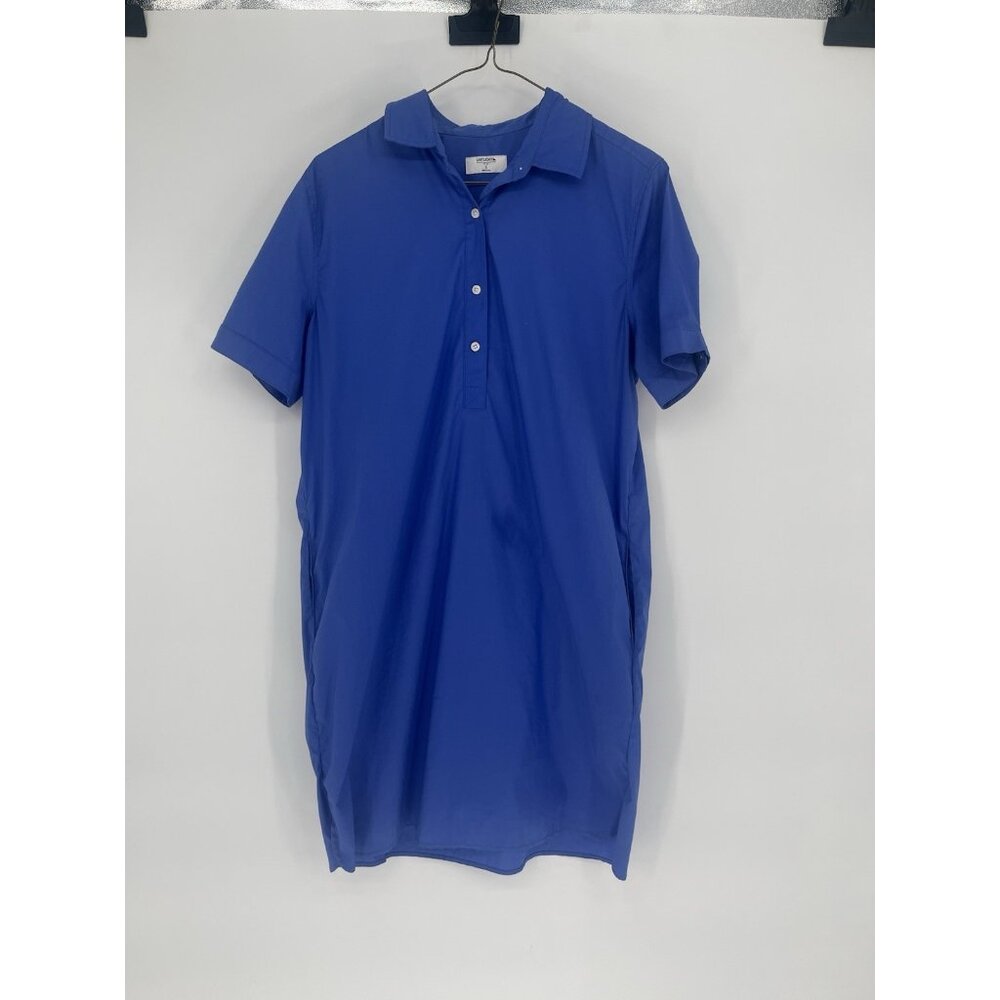 UNTUCKIT For Her Women’s Sz Small Popover Presley Blue‎ Shirt Dress Tunic